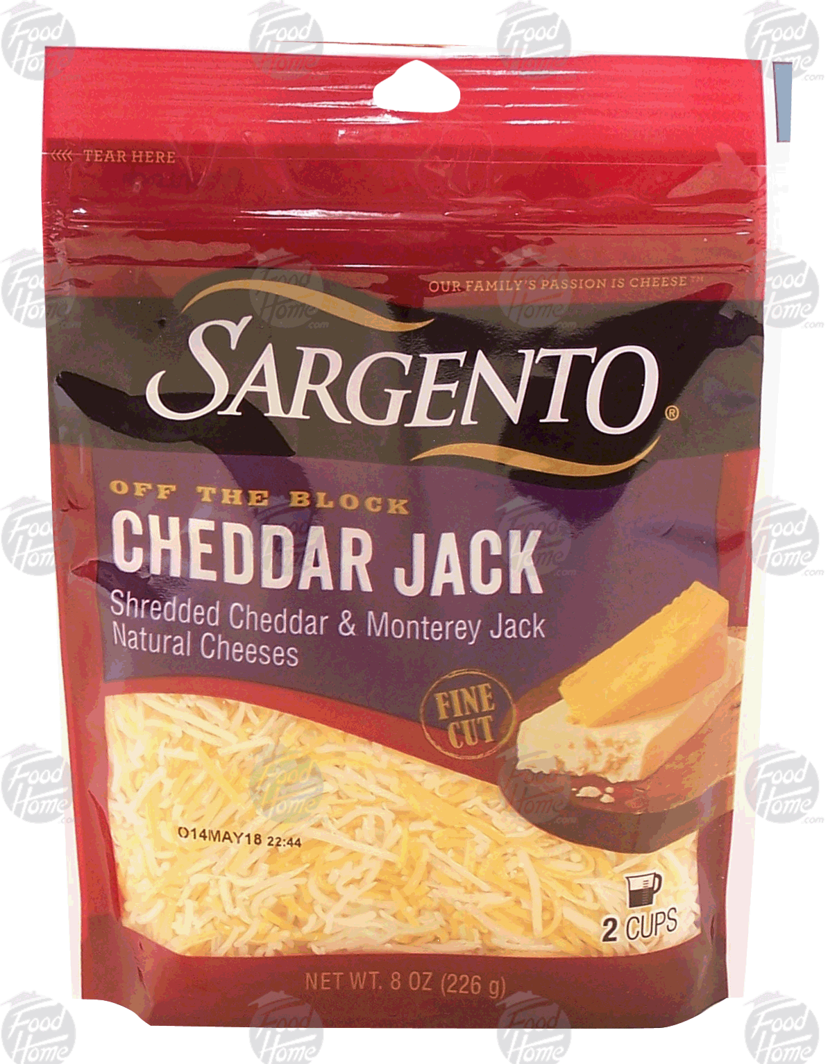 Sargento(R) Off the Block cheddar jack fine cut shredded cheese, 2-cups Full-Size Picture